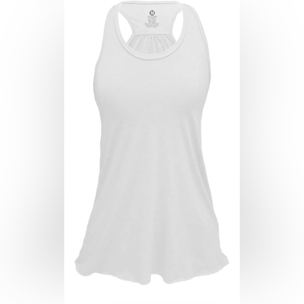 NWT - Women's Racerback Casual Tank - White